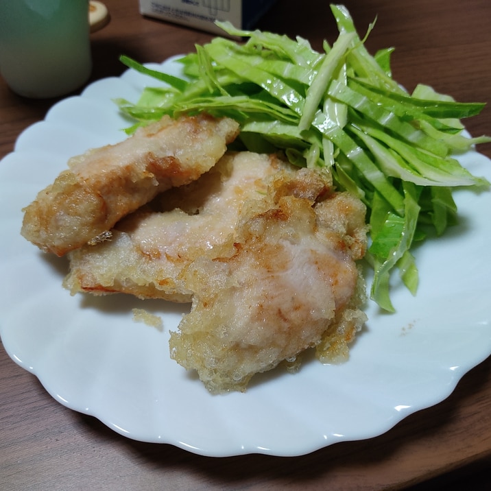 驚くほどサクサク、簡単とり天（油も少量）